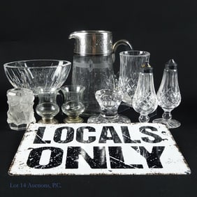 Cut Glass, Crystal, Sterling Silver ***