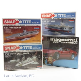 Revell Magnum P.I. and Snap Tite Models, NIB (4)