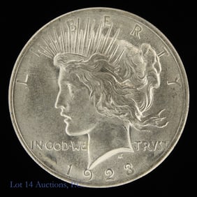 1923 (P) USA Silver Peace Dollar (GEM BU)