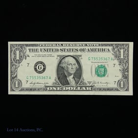 1969-B USA $1 FRN Face on Back Error Note (CU)