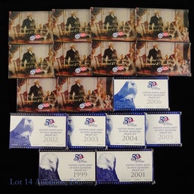 USA 50-States 25c & Pres. $1 Proof Sets (17)