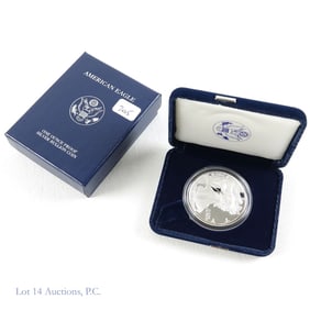 2005-W USA American Silver Eagle Proof $1 in OGP