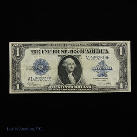 1923 USA $1 Silver Certif. - Blue Large-Size (VF)