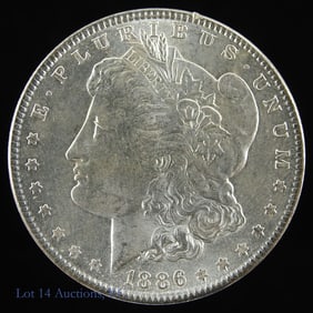 1886 (P) USA Silver Morgan Dollar (CH BU)