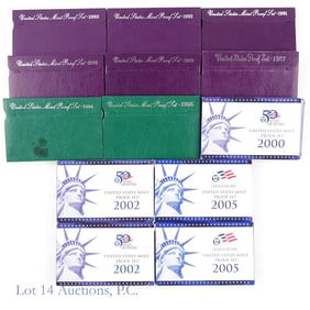 1987s - 2005s U.S. Mint Proof Sets in OGP (13)