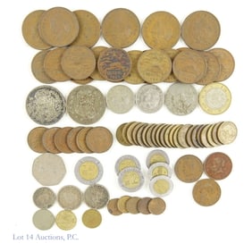 Silver, Clad Mexico Coins (Approx. 75)