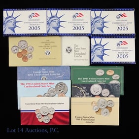 1987 - 2005 USA Proof & Mint Sets in OGP (12)