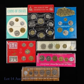 Israel & Vatican Coin Sets (7)