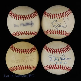New York Yankees Signed Baseballs (4)