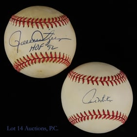 Brewers Paul Moliter and Rollie Fingers Signed Baseballs (2)