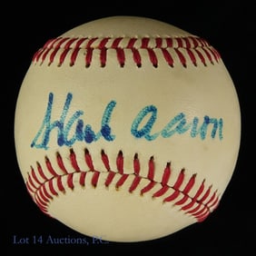 Hank Aaron Signed National League Baseball
