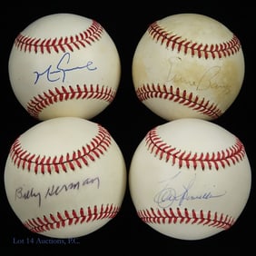 Chicago Cubs Signed Baseballs (4)