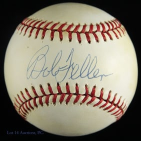 Bob Feller Signed Baseball