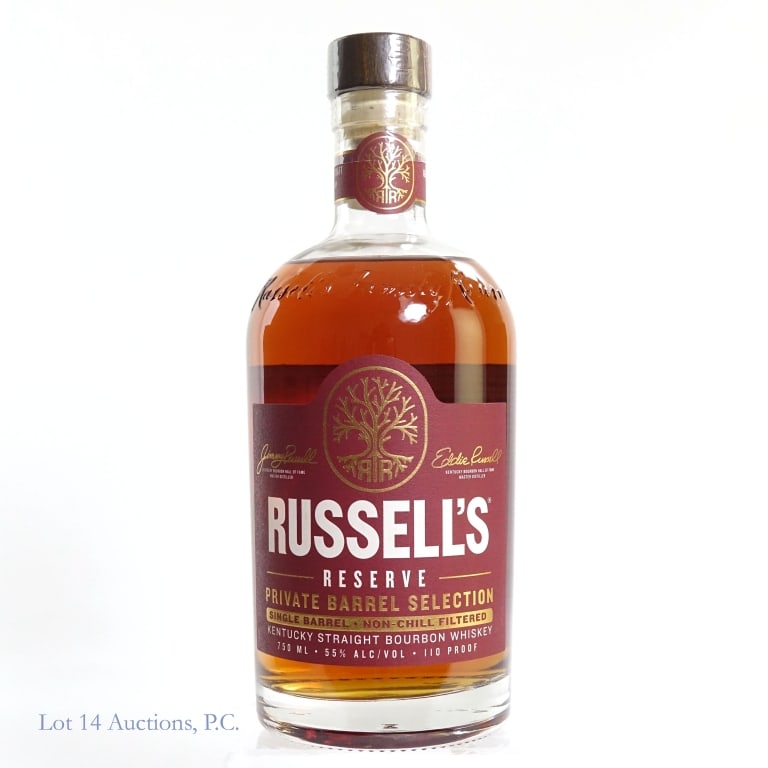 Russell's Reserve 9 Year SB Bourbon Store Pick: Russell's Reserve 9 Year Single Barrel Private Barrell Selection Bourbon, 110 Proof, 750 ml, Mariano's Reserve Eddie's Handpick, Distilled: 02/04/15, Dumped: 06/28/24, Bottled: 07/18/24, Warehouse #TY