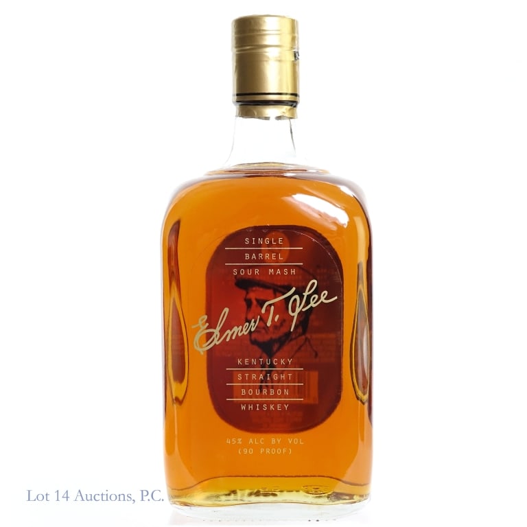 Elmer T. Lee Single Barrel Bourbon (2024): Elmer T. Lee Single Barrel Bourbon (2024), 90 Proof, 750 ml. Etch: L242820103:24K.