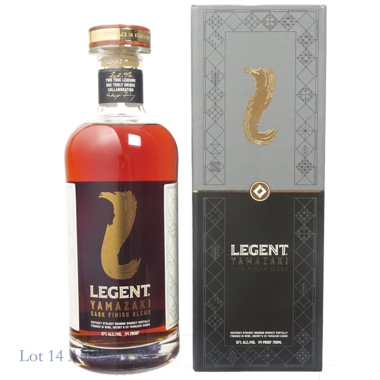 Legent Yamazaki Cask Finish Blend Bourbon: Legent Yamazaki Cask Finish Blend Bourbon, 114 Proof, 750 ml. Case included.