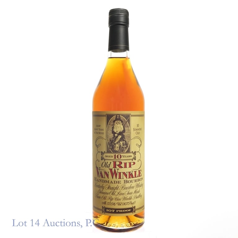 Old Rip Van Winkle 10 Year Bourbon (2024): Old Rip Van Winkle 10 Year Bourbon (2024), 107 Proof, 750 ml. Etch:L242480108:15D