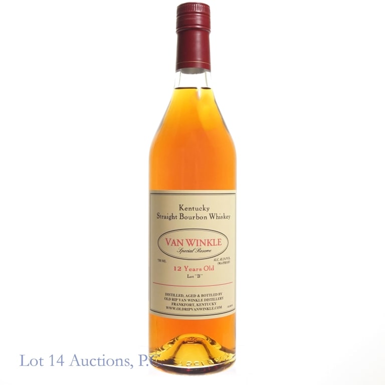 Van Winkle 12 Year Lot "B" Bourbon (2024): Van Winkle 12 Year Lot "B" Bourbon (2024), 90.4 Proof, 750 ml. Laser etch on bottom: L242490110:38D