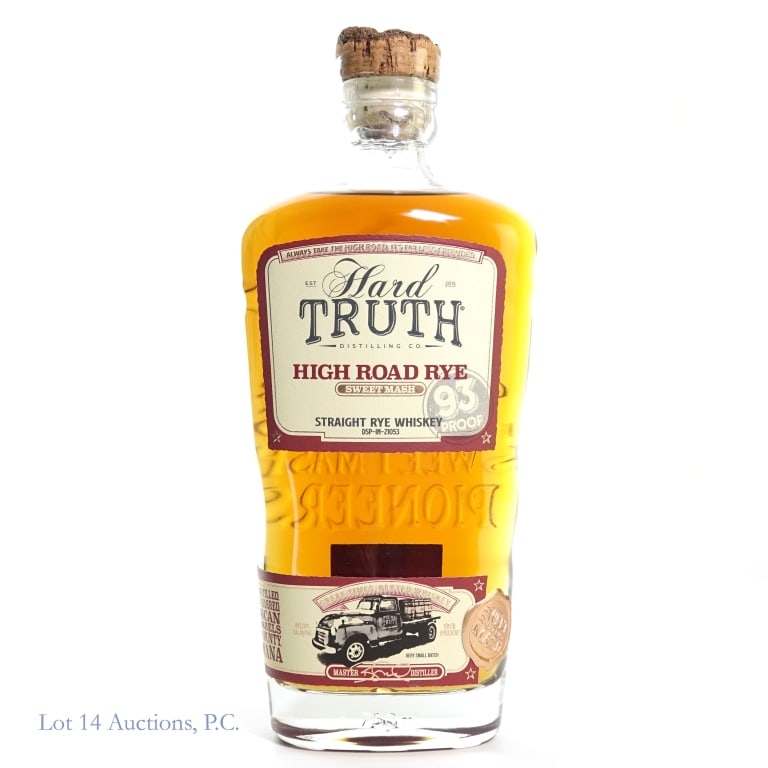 Hard Truth High Road Sweet Mash Rye: Hard Truth High Road Sweet Mash Rye, 93 Proof, 750 ml.