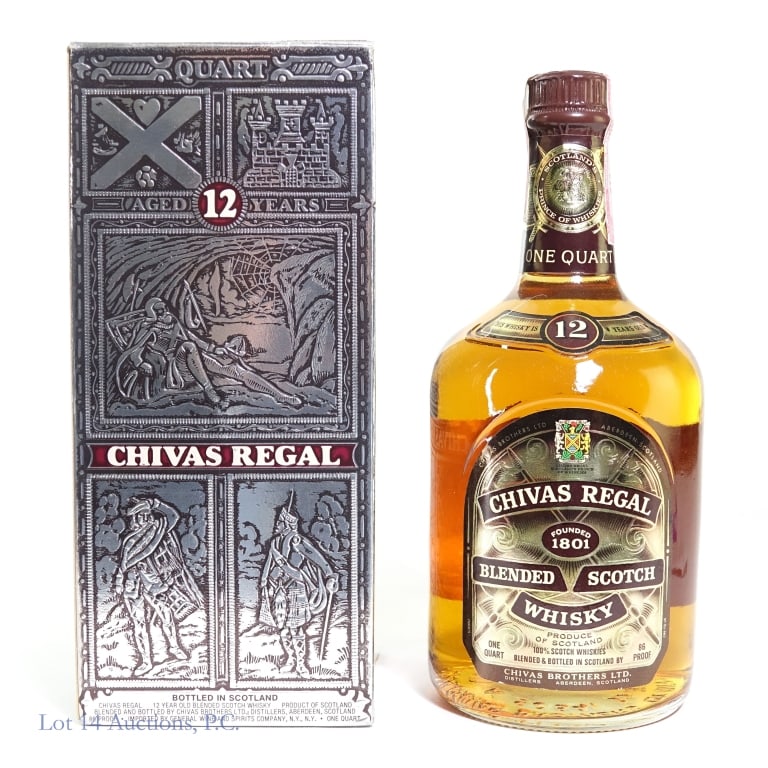 Chivas Regal 12 Year Blended Scotch: Chivas Regal 12 Year Blended Scotch, 86 Proof, 1 quart.