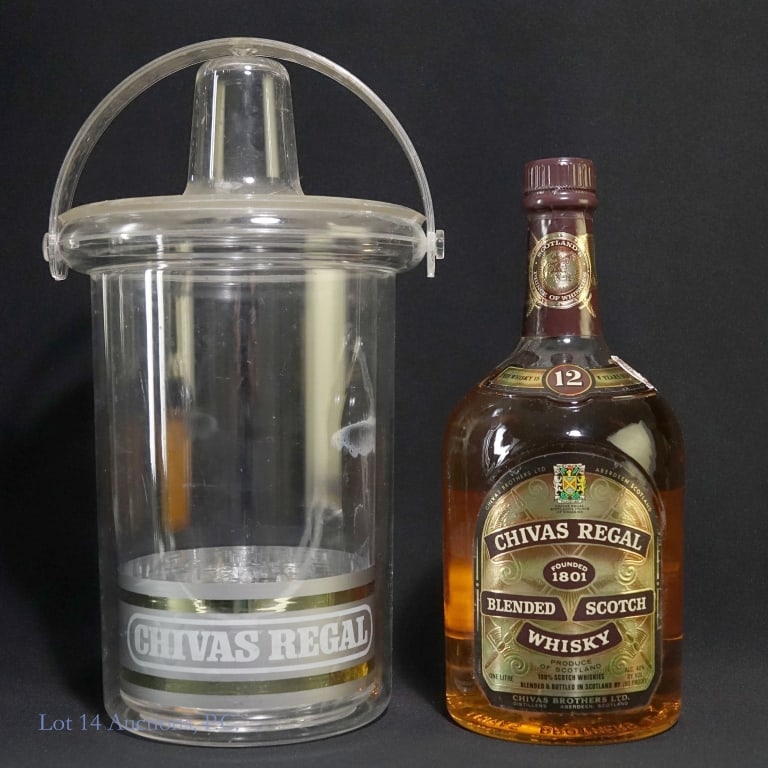Chivas Regal Scotch Whisky (*** LEAKS): Chivas Regal Blended Scotch Whisky, 80 Proof, 1 Litre. ** Bottle is leaking when turned upside down**. However, there is still a good fill and it seems to be sealed.