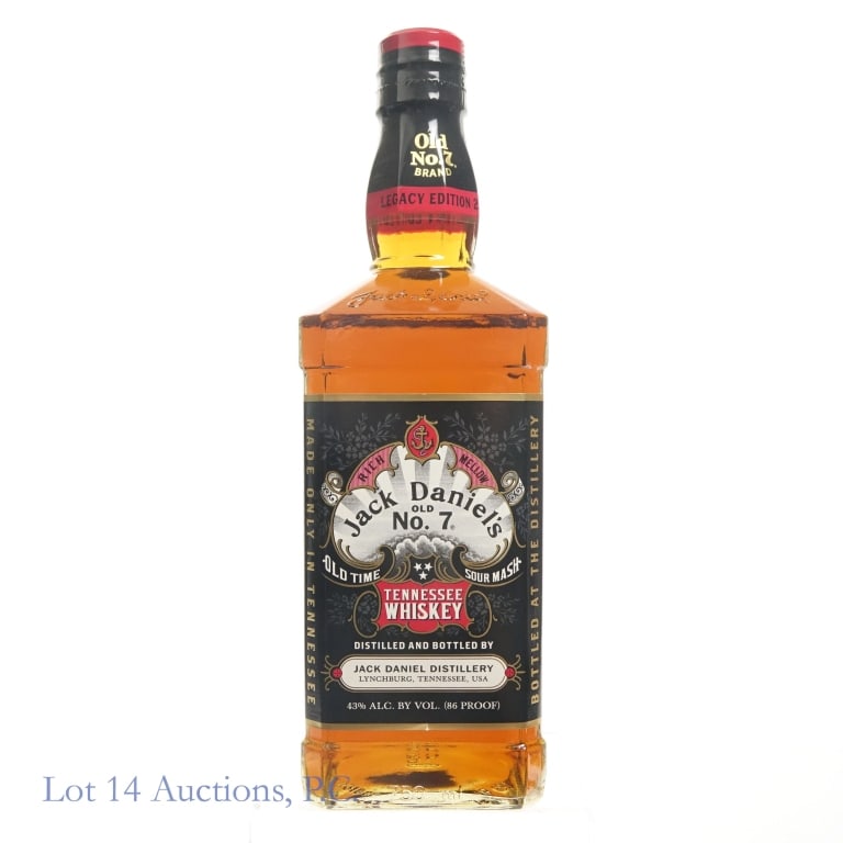 Jack Daniel's Legacy Edition 2 Tenn. Whiskey: Jack Daniel's Legacy Edition 2 Tennessee Whiskey, 86 Proof, 750 ml, Bottle #533096.