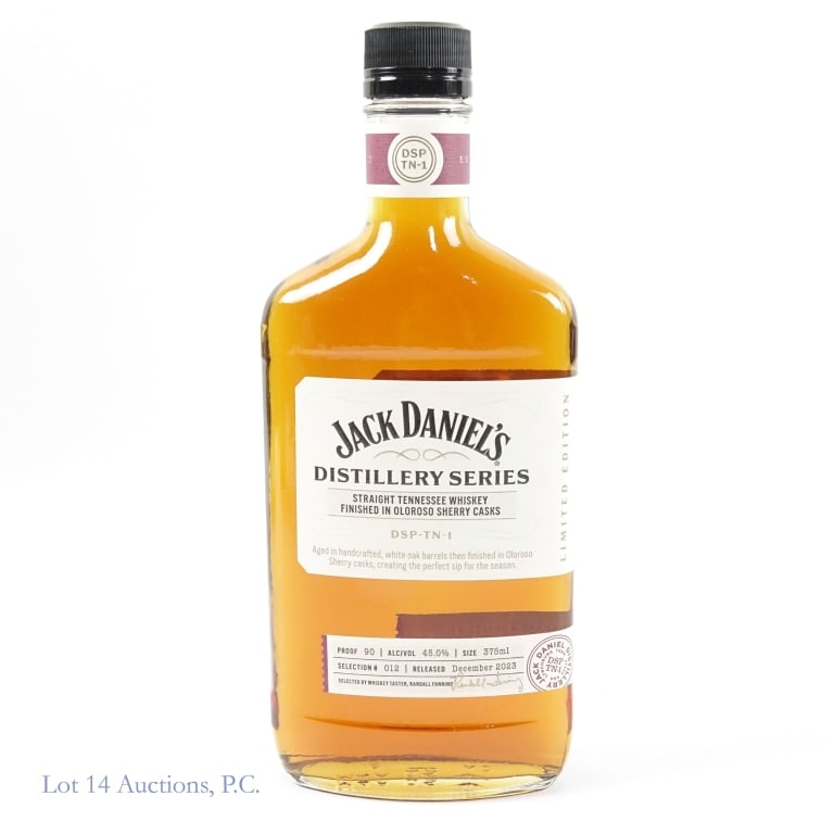 Jack Daniel's Distillery Series Oloroso Sherry: Jack Daniel's Distillery Series Oloroso Sherry Cask Tennessee Whiskey, 90 Proof, 375 ml, Selection #12, Released: December 2023.