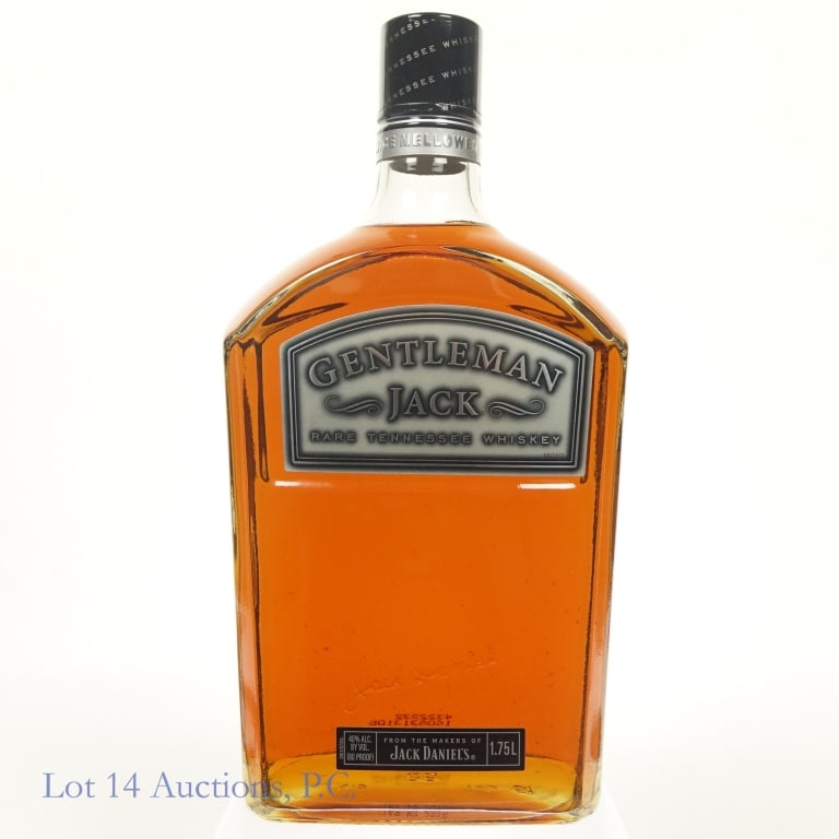 Gentleman Jack Rare Tenn. Whiskey, 1.75 L: Gentleman Jack Rare Tennessee Whiskey, Twice Mellowed, 80 Proof, 1.75 Liters.