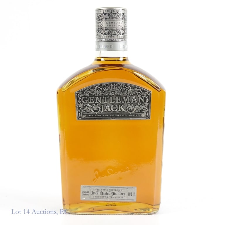 Gentleman Jack Double Mellowed Tenn. Whiskey (1L): Gentleman Jack Limited Edition Double Mellowed Tennessee Whiskey, 86 Proof, 1 Liter.