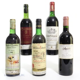 Five French Red Wines - Saint-Emilion Grand Cru