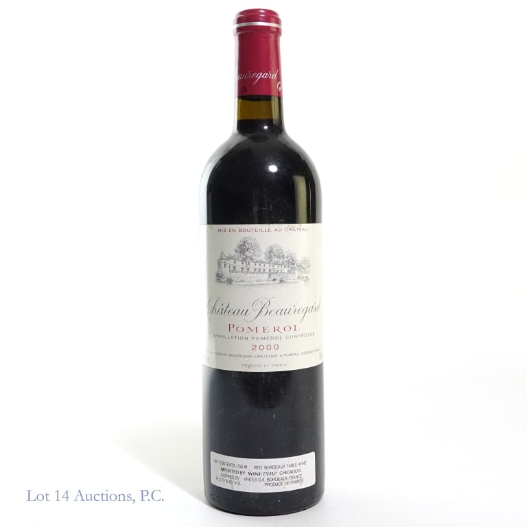 2000 Chateau Beauregard Pomerol: One bottle of Chateau Beauregard Pomerol from 2000. Product of France, 13% ABV. See photos for any label / capsule damage, condition notes, and details.