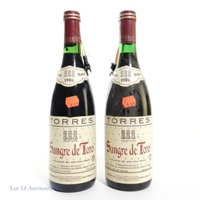 1986 Torres Sangre de Toro Red Wines (2)