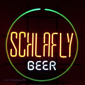 Schlafly Beer Lighted Advertising Bar Sign ***