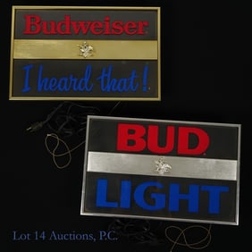 Bud Light Light Up Signs (2)