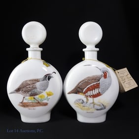 J.W. Dant 16 Year Field Birds Decanters (2)
