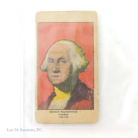 George Washington 1924 W562 Strip Card