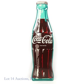 6' Convex Coca Cola Sign, Allen-Morrison, 1963