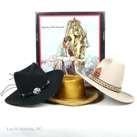 3 Hats - Stetson, Miller Western Wear, Skullys
