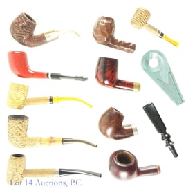 Briar & Corncob Tobacco Pipes (10)