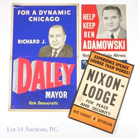 1960s Nixon & Lodge / RJ Daley Political Posters