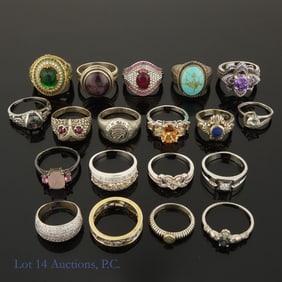 Sterling Silver Rings (18 + 1)