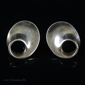 Georg Jensen Silver 142 Torun Earrings