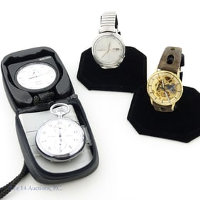 Vulcain Skeleton*, Seiko Weekdater, Stopwatches, 4