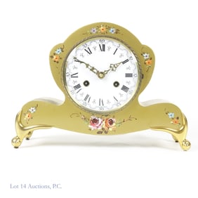 German Gold-Lacquered Clock
