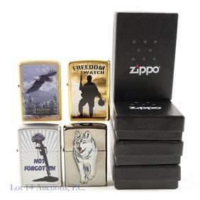 4 Zippo Lighters With Factory Seal