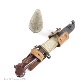 Soviet Style Bayonet Knife & Inert Artillery Fuse