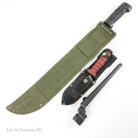 No 4 Mk2 Spike Bayonet, Machete & Knife