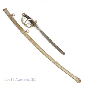 C. Roby 1863 Cut Down Sword & Scabbard