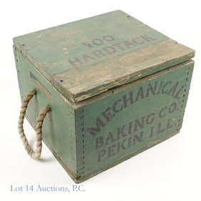 Late 19th c. Hardtack Wooden Crate