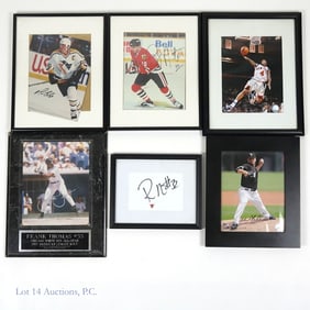 Athlete Autographs Buehrle, Lemieux... (6)